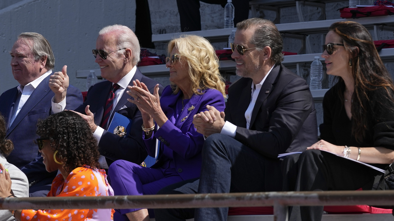 Joe Biden with Jill, Hunter, and Ashley Biden