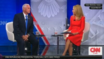 Mike Pence and Dana Bash