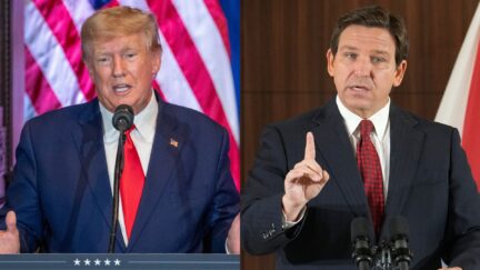 Donald Trump and Ron DeSantis