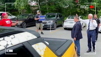 CAUGHT ON CAMERA Pissed-Off Trump Fans Heckle Mike Pence In Parking Lot Just Feet From Ex-VP rec
